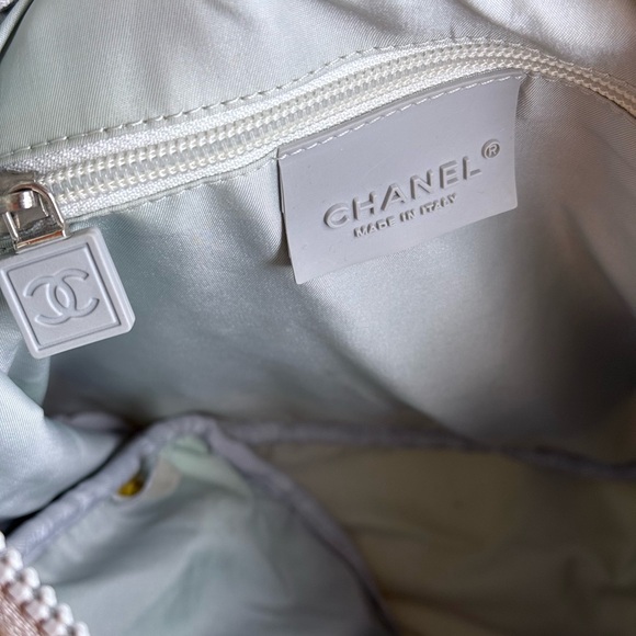 Authentic Chanel Sports Line Camellia Shoulder Tote Bag - Picture 12 of 12